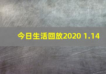 今日生活回放2020 1.14